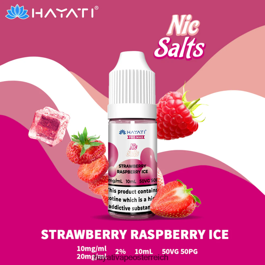 Hayati Flavour List - Hayati Pro Max Schöne Salze Erdbeer-Himbeer-Eis PZRL6R245