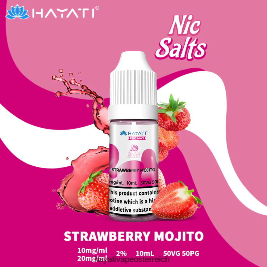 Hayati Flavours - Hayati Pro Max Schöne Salze Erdbeer-Mojito PZRL6R244