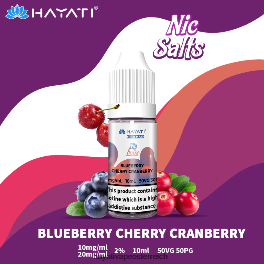 Hayati Flavours - Hayati Pro Max Schöne Salze Heidelbeere, Kirsche, Cranberry PZRL6R234