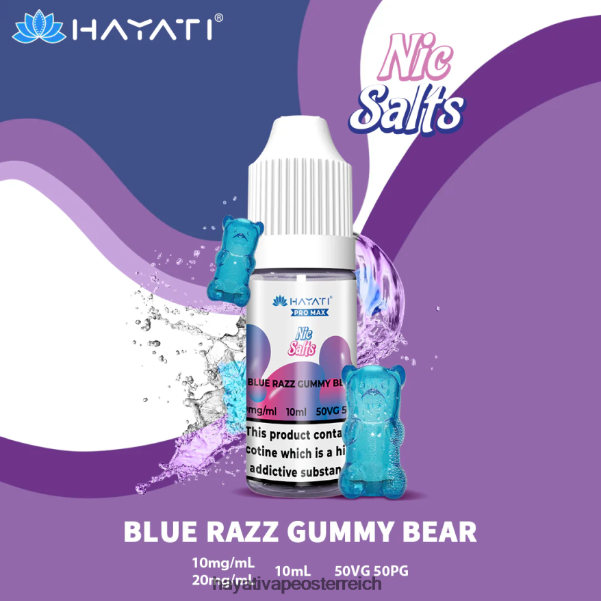 Hayati Vape Shop - Hayati Pro Max Schöne Salze blaues Razz-Gummibärchen PZRL6R247