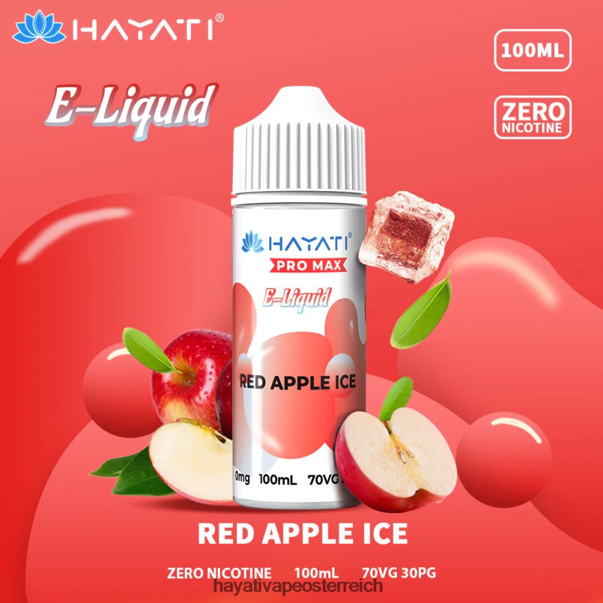 Hayati Vape Shop - Hayati Pro Max Schöne Salze rotes Apfeleis PZRL6R257
