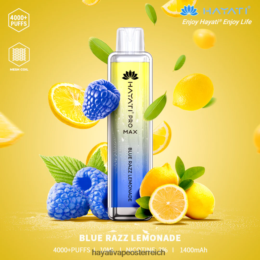 Hayati Flavour List - Hayati Pro Max Einweg Blue Razz Limonade PZRL6R95