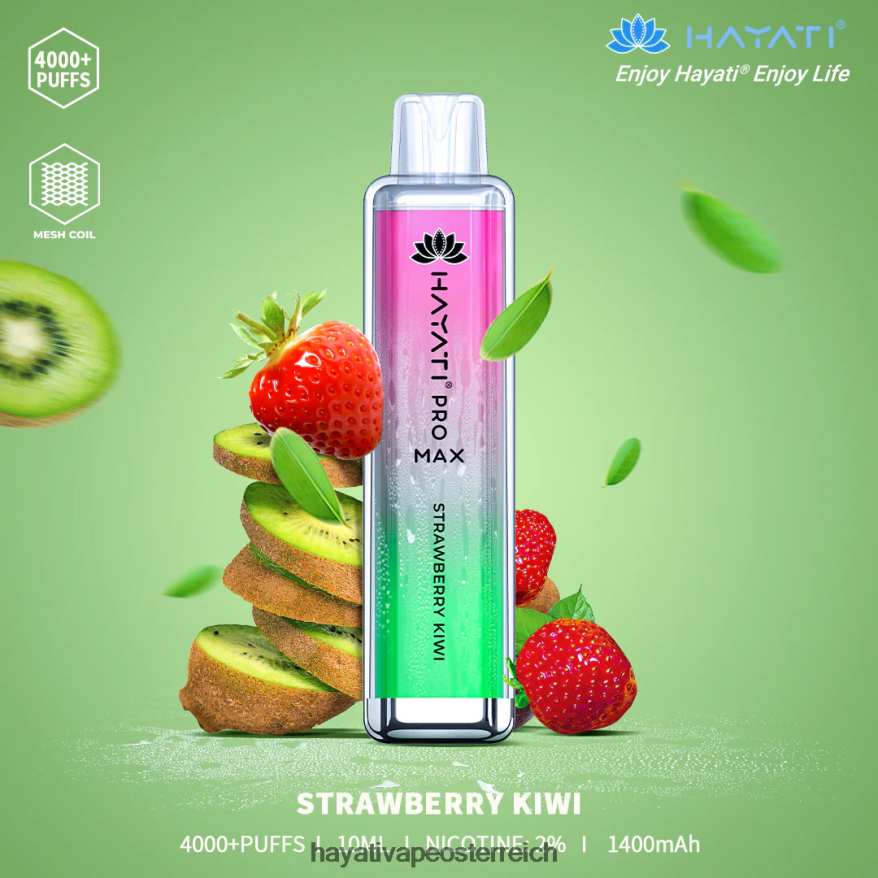 Hayati Flavours - Hayati Pro Max Einweg Erdbeer-Kiwi PZRL6R134