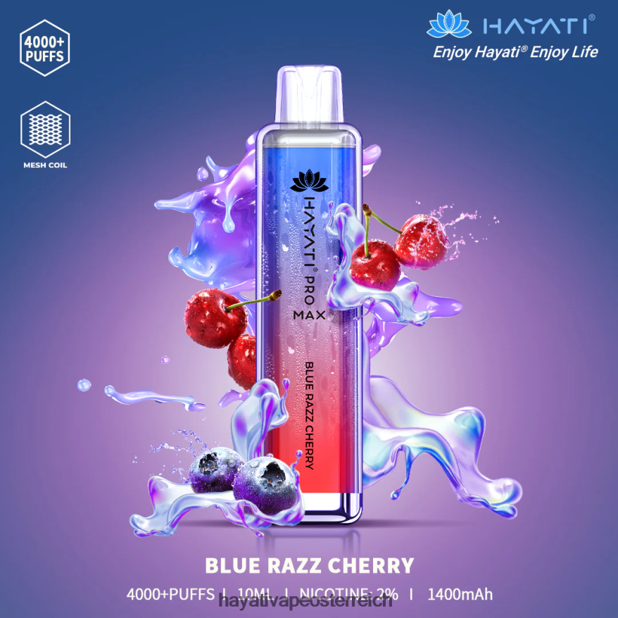 Hayati Flavours - Hayati Pro Max Einweg blaue Razz-Kirsche PZRL6R94