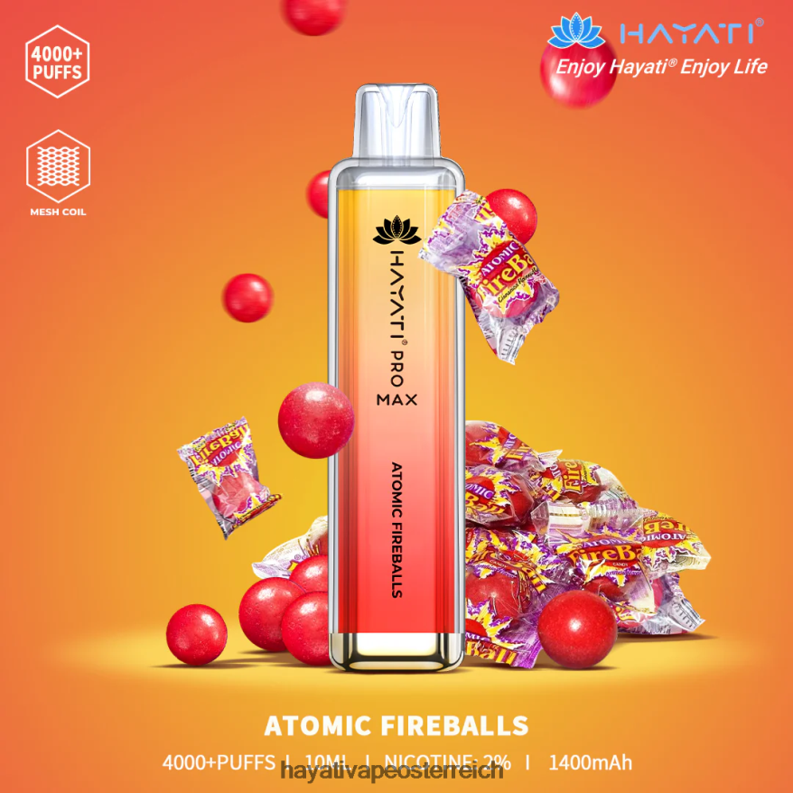 Hayati Price Österreich - Hayati Pro Max Einweg Atomarer Feuerball PZRL6R89
