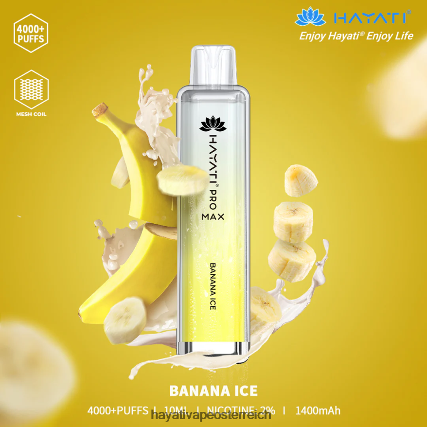 Hayati Vape Flavours - Hayati Pro Max Einweg Bananeneis PZRL6R90