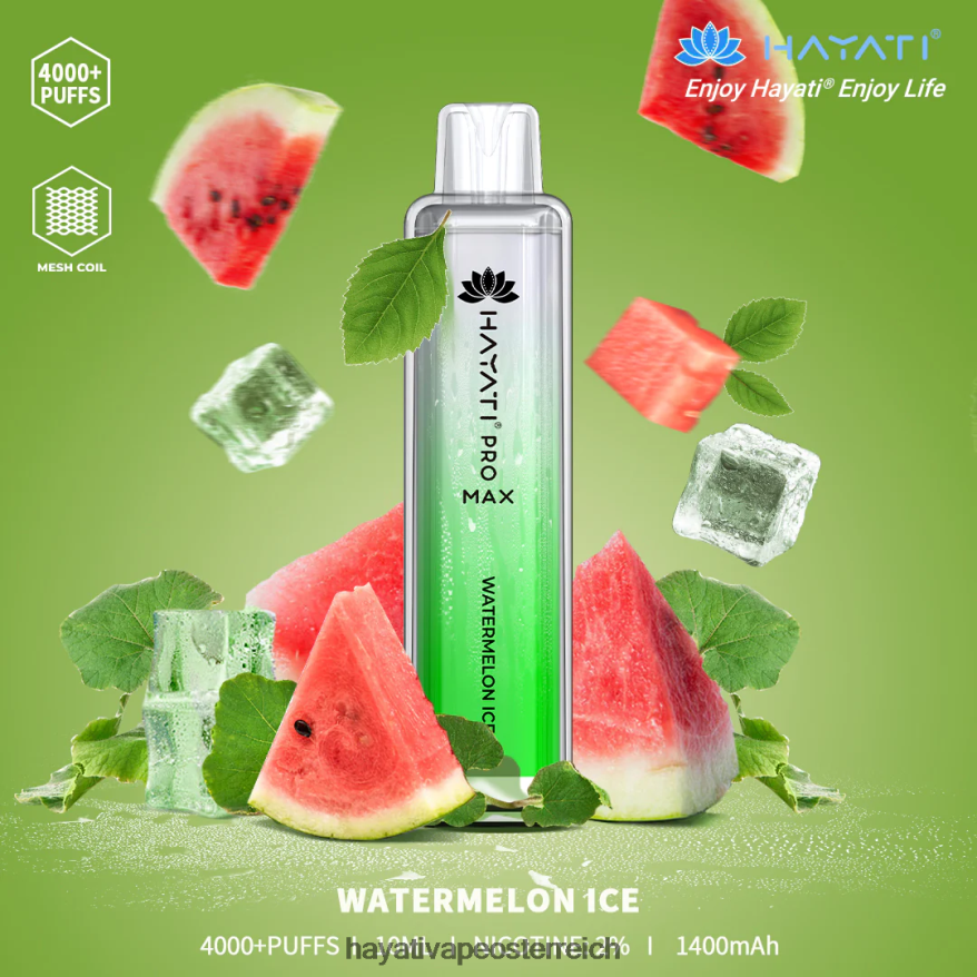Hayati Vape Shop - Hayati Pro Max Einweg Wassermeloneneis PZRL6R127