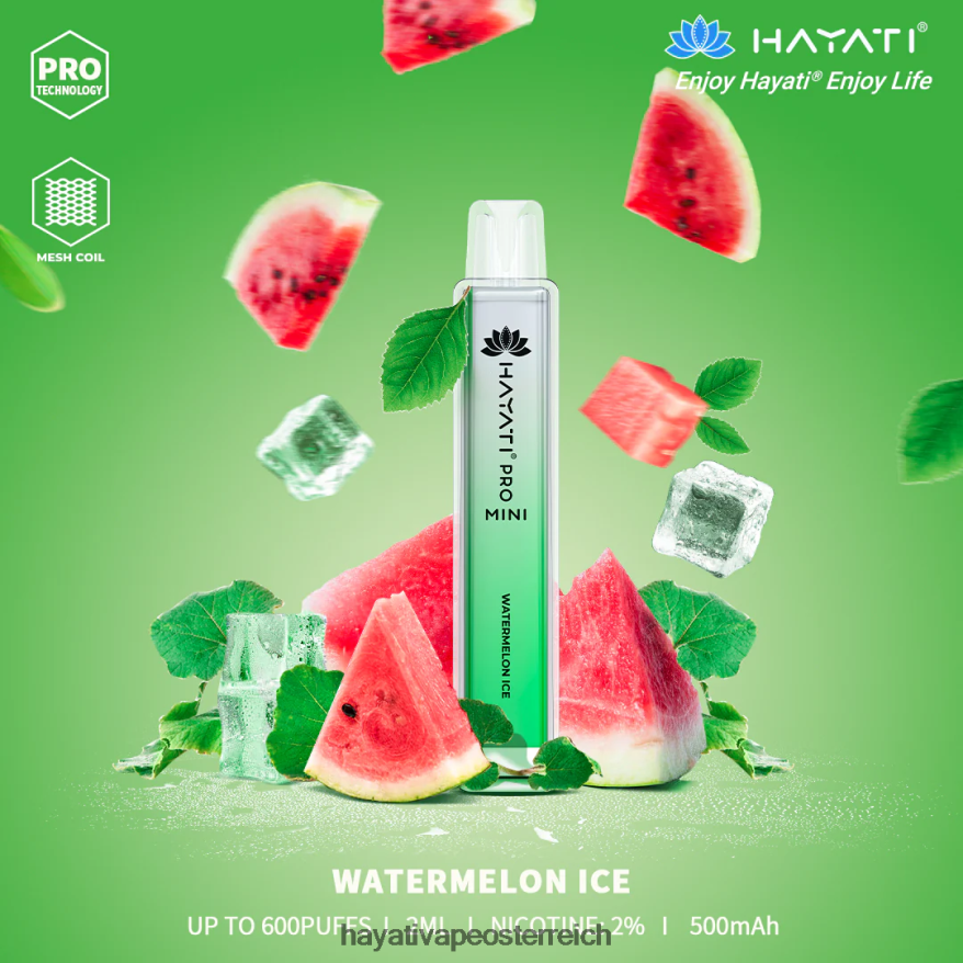 Hayati Flavours - Hayati Pro Mini Einweg Wassermeloneneis PZRL6R24