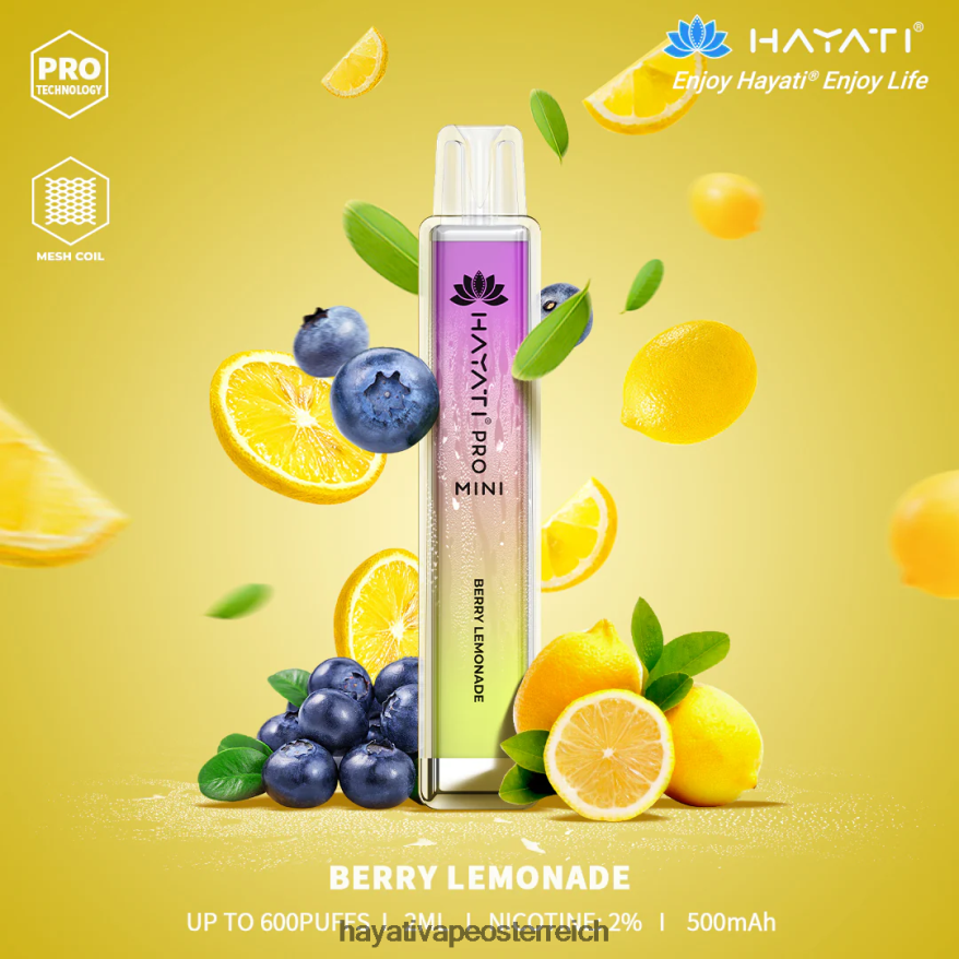 Hayati Wien - Hayati Pro Mini Einweg Beerenlimonade PZRL6R2