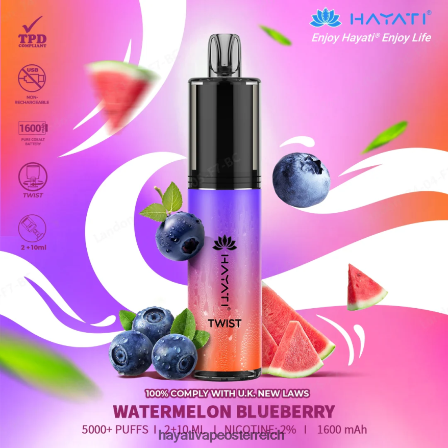 Hayati Amazon Österreich - Hayati Twist Einweg Wassermelone Blaubeere PZRL6R88
