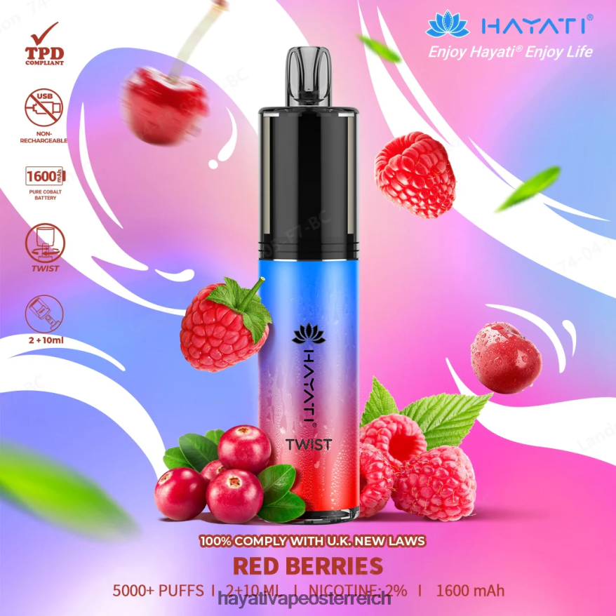 Hayati Price Österreich - Hayati Twist Einweg rote Beeren PZRL6R79