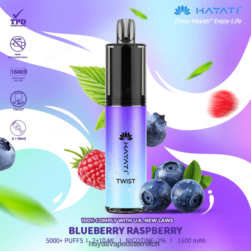 Hayati Store Österreich - Hayati Twist Einweg Blaubeer-Himbeere PZRL6R66