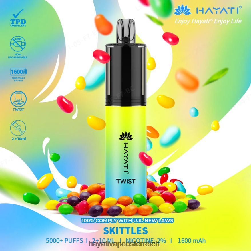 Hayati Vape Flavours - Hayati Twist Einweg Kegeln PZRL6R80