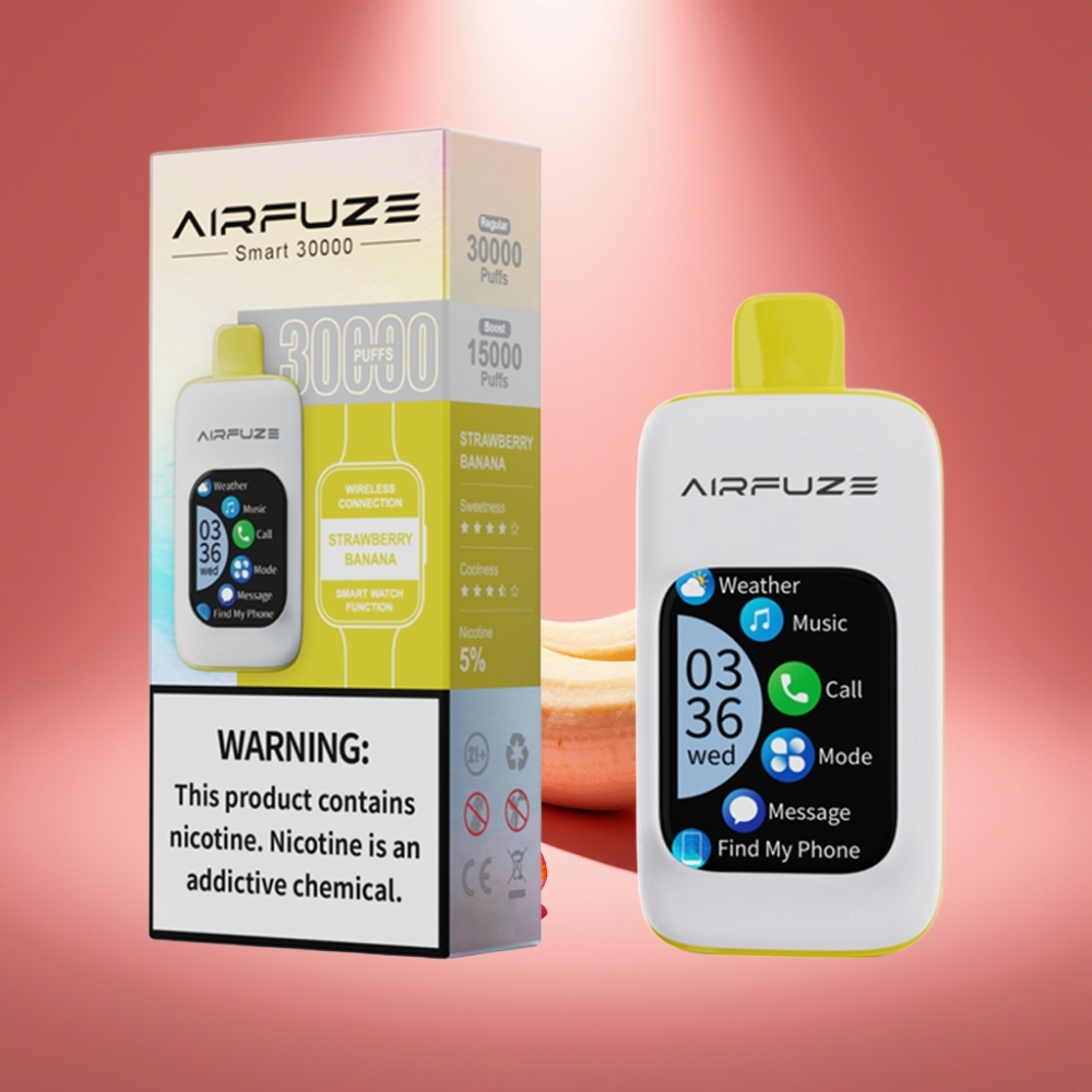 AirFuze Smart 30000 Puffs Disposable Pod Erdbeer Banane 5% 900mAh