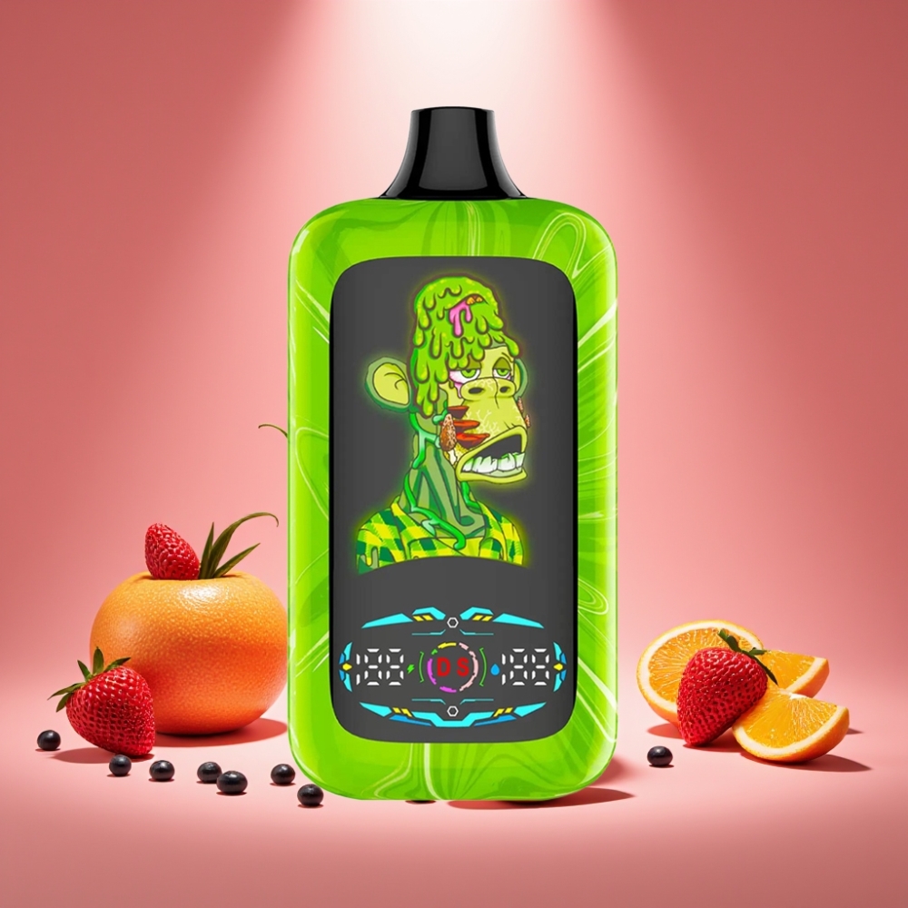 Fumot Digital Monkey Wegwerf-Vape Tropischer Regenbogen mit 40000 Zügen und Dual-Mesh-Coil