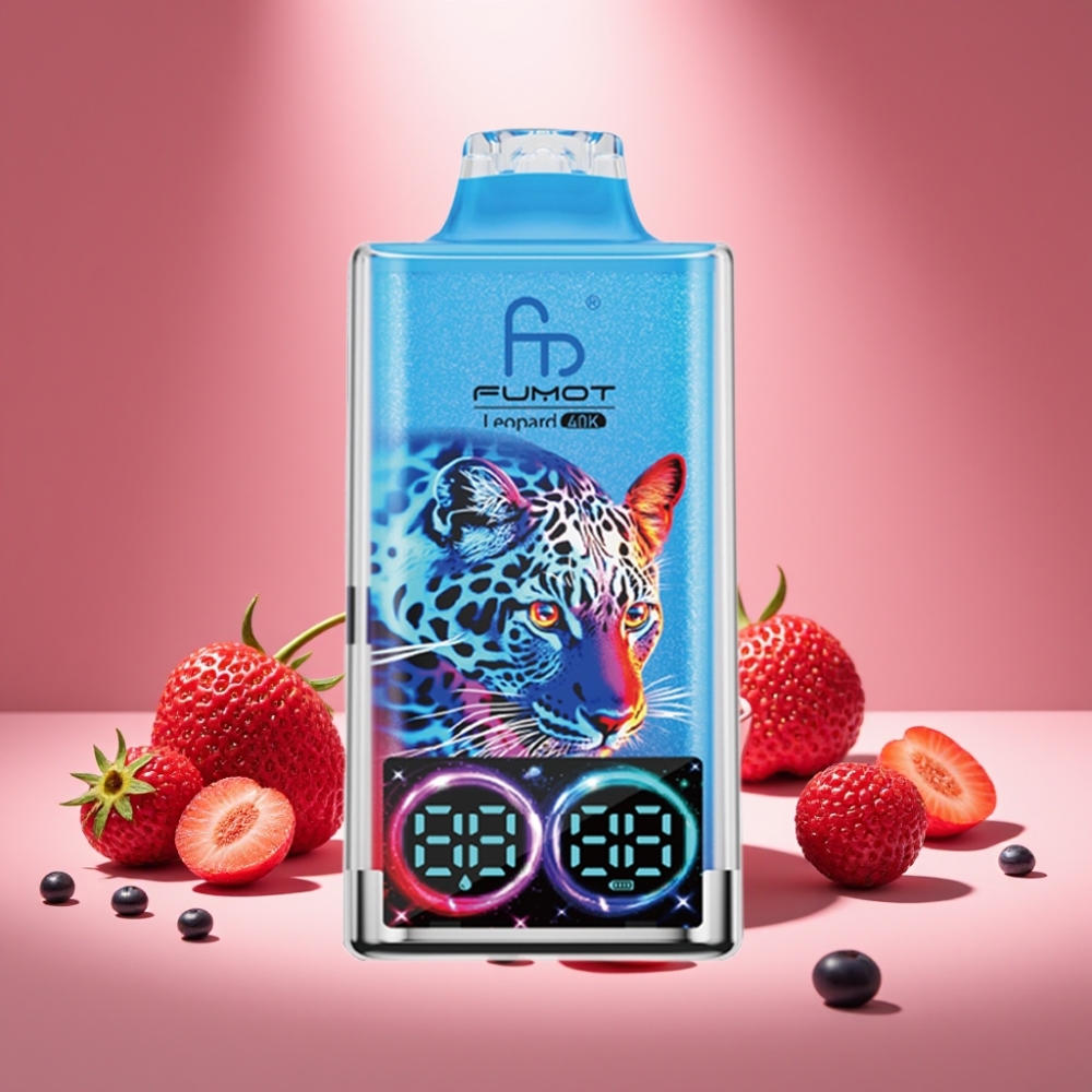 Fumot Leopard 40K Puffs Disposable Vape Gemischte Beeren mit Dual Mesh