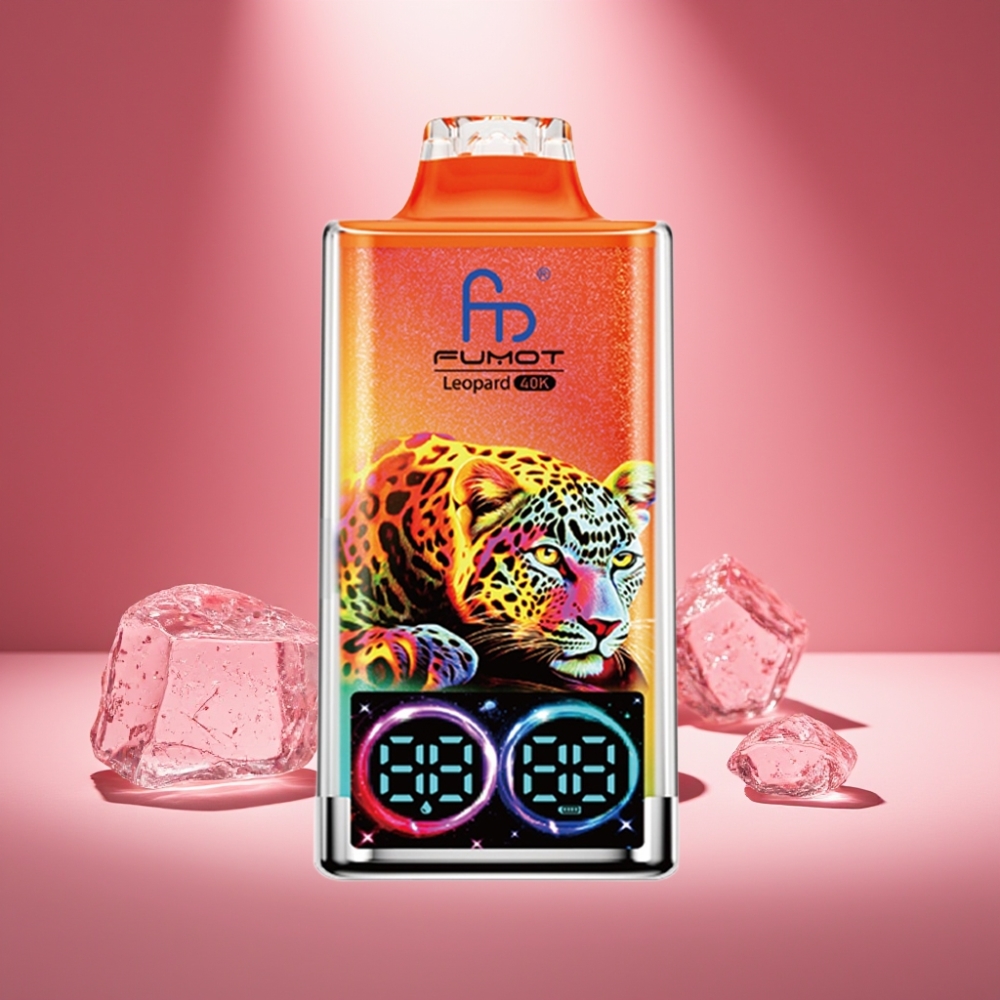 Fumot Leopard 40K Puffs Disposable Vape Kirsch-Eis mit Dual Mesh