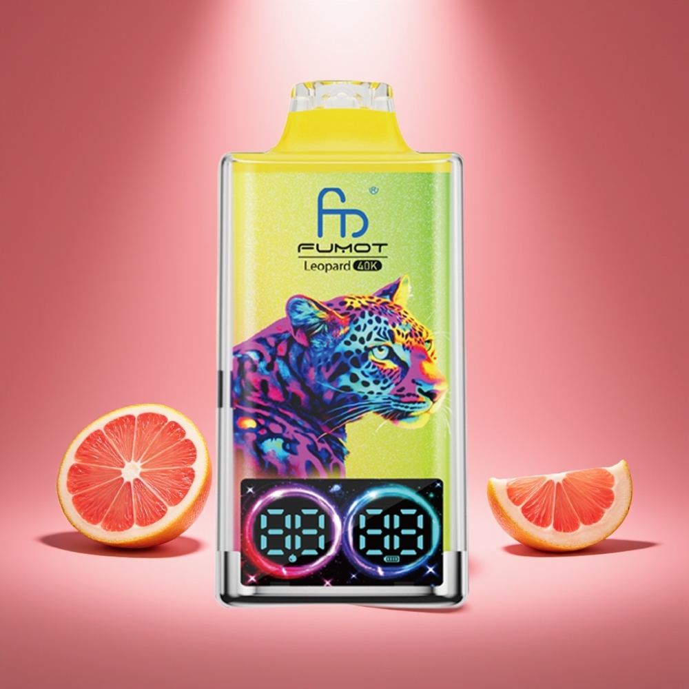 Fumot Leopard 40K Puffs Disposable Vape Pink Lemonade 5% Nicotine Dual Mesh