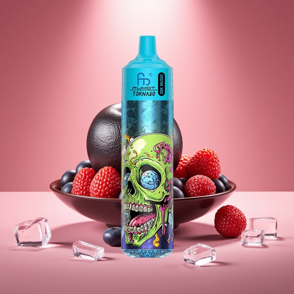 Fumot RandM Tornado 30000 Schwarz-Eis 30mL 5%