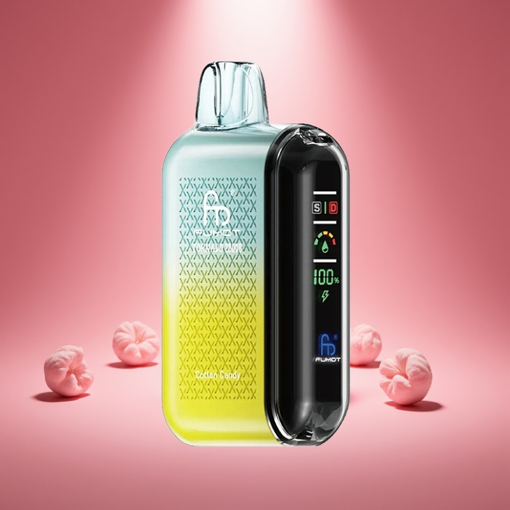 Fumot Tornado 20000 Puffs Baumwollzucker mit 20ml E-Liquid und Dual Mesh Coil