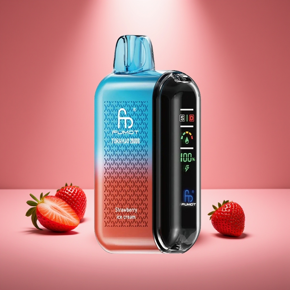 Fumot Tornado 20000 Puffs Erdbeer-Eis 20ml 850mAh