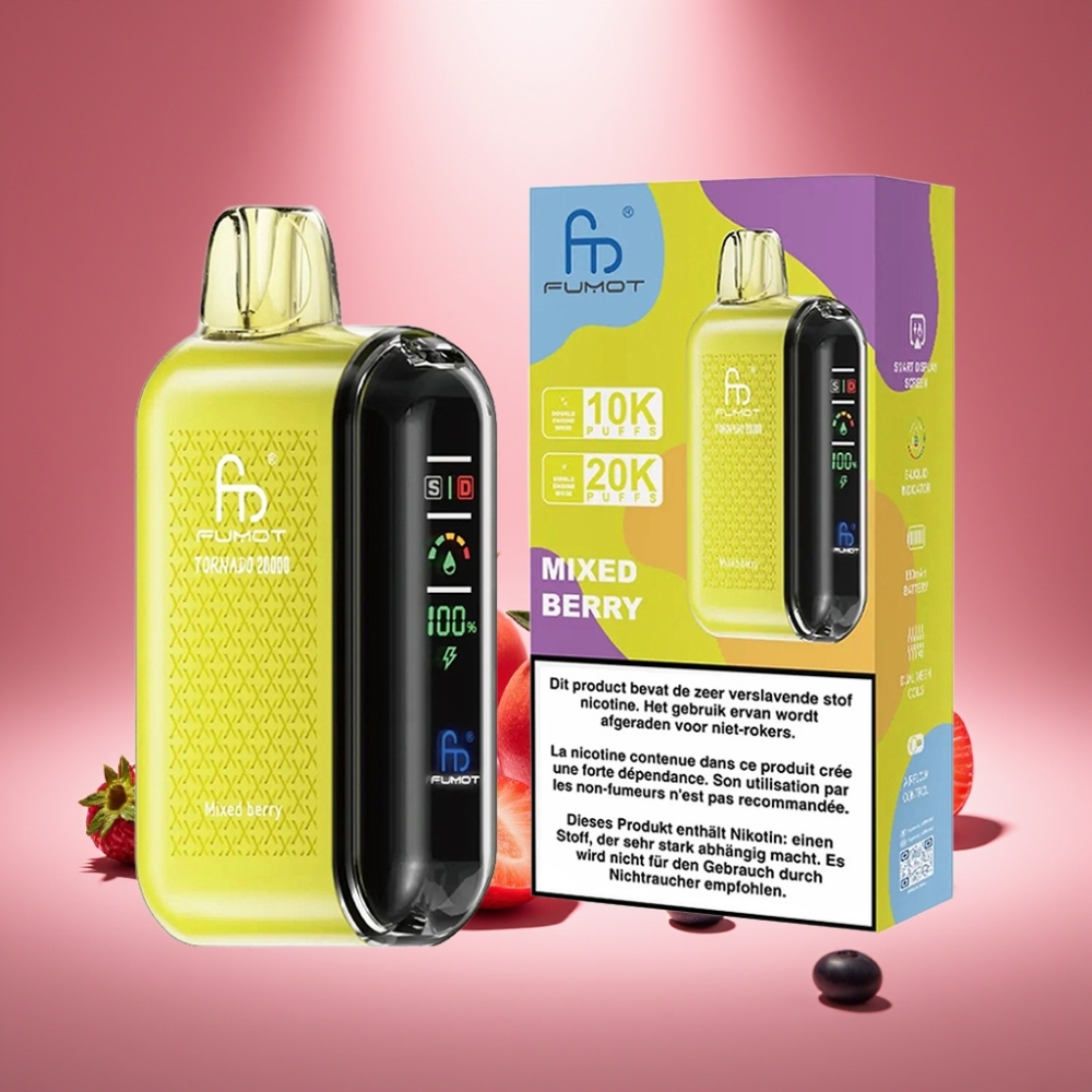 Fumot Tornado 20000 Puffs Mixed Beerenduft 20ml E-Liquid 850mAh
