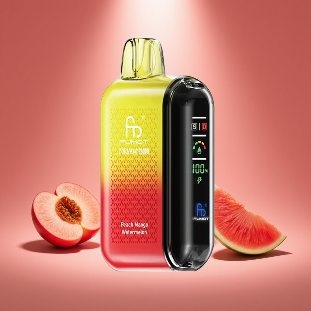 Fumot Tornado 20000 Puffs Pfirsich Mango Wassermelone 20ml 850mAh