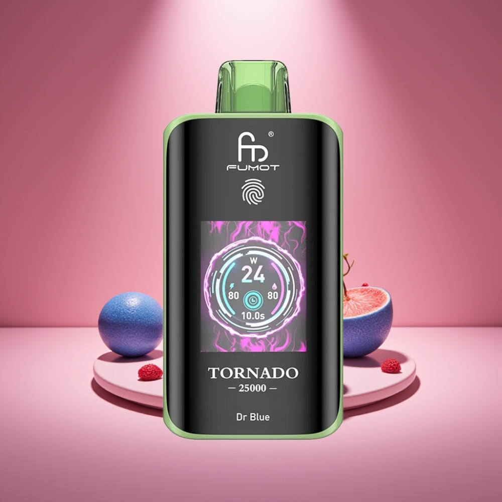 Fumot Tornado 25000 Puffs Dr Blau mit HD Bildschirm und 700mAh Akku