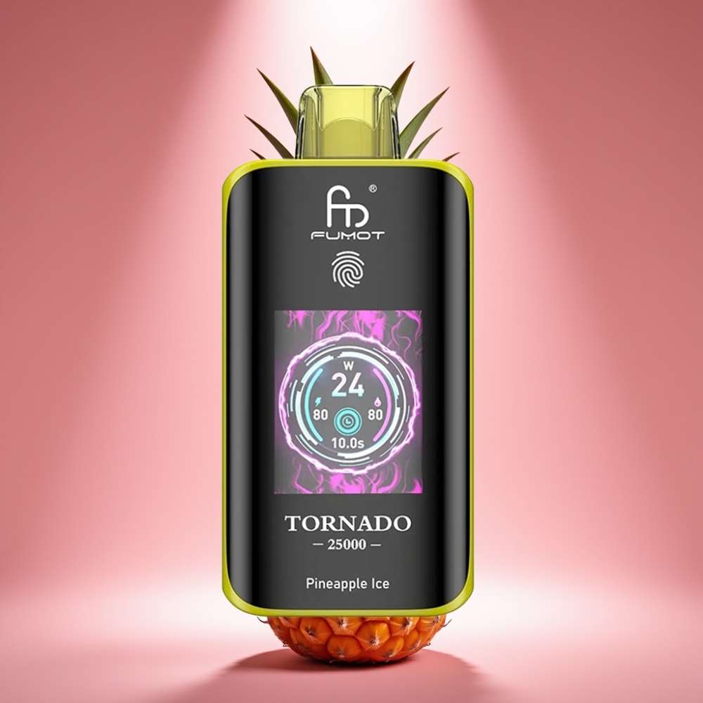 Fumot Tornado 25000 Puffs HD Bildschirm Ananas Eis 20ml