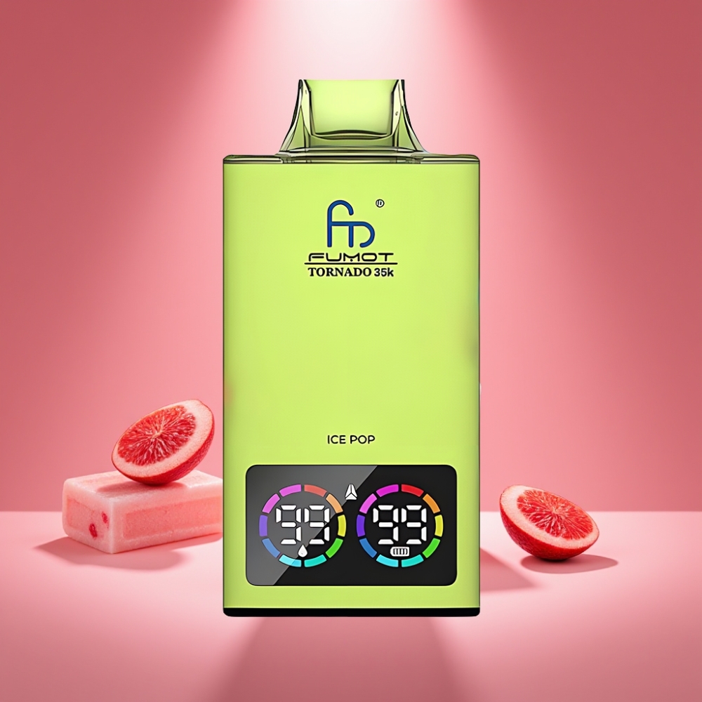 Fumot Tornado 35K Disposable Vape Eis-Pop mit Dual Mesh Coil und 35000 Zügen