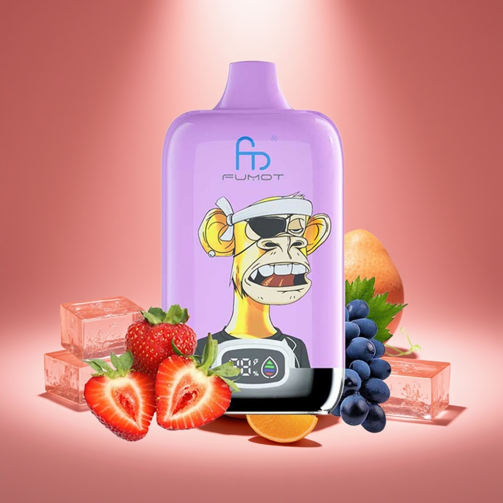 Fumot Tornado Digital Box 12000 Puffs Mango Auf Eis mit Mesh Coil