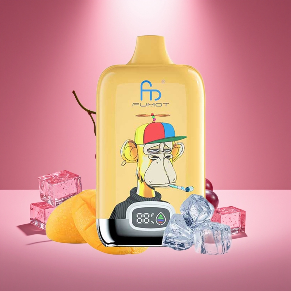 Fumot Tornado Digital Box 12000 Puffs Trauben Eis 20ml 550mAh