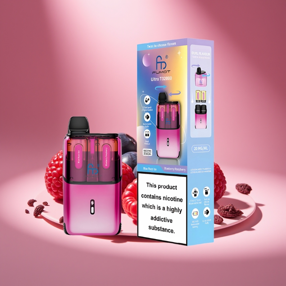 Fumot Ultra T32000 Blaubeere Himbeere Eis 32000 Züge 800mAh