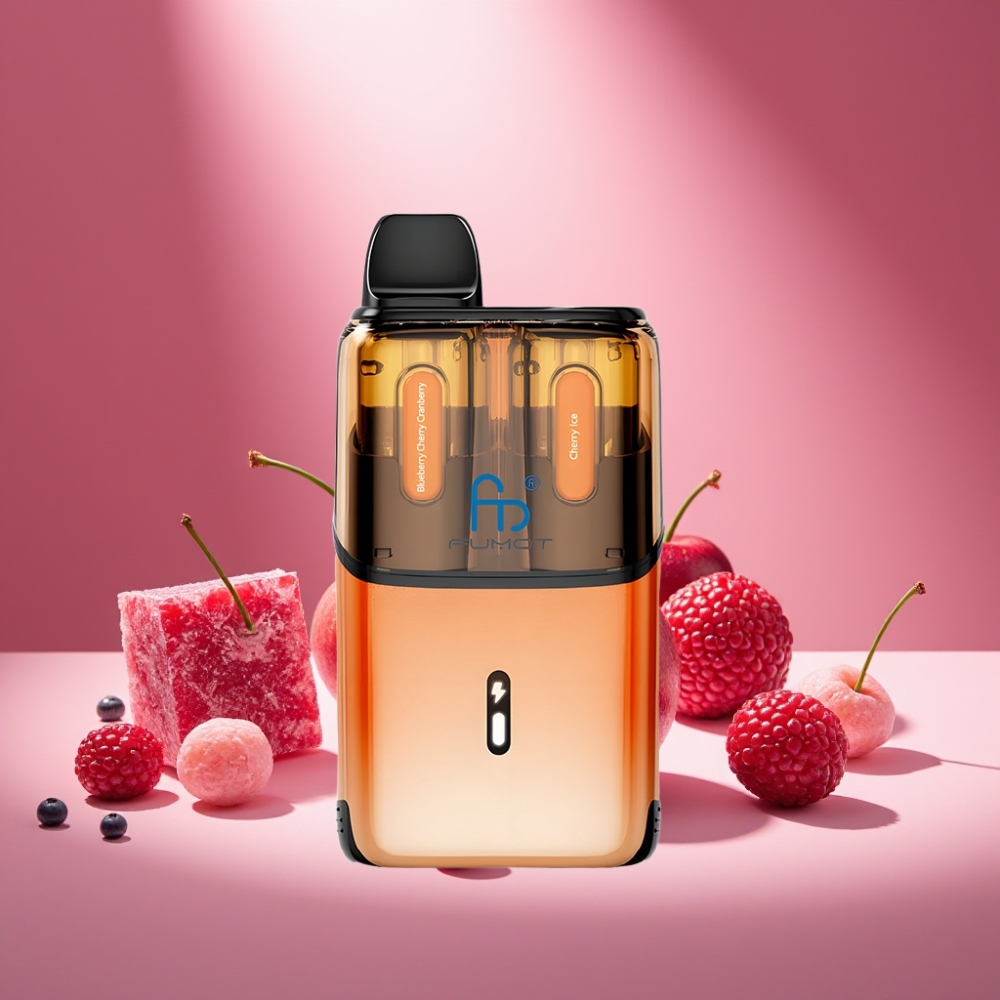 Fumot Ultra T32000 Disposable Vape Blaubeere Kirsche Cranberry - Kirsch-Eis mit 32000 Zügen und 24ml