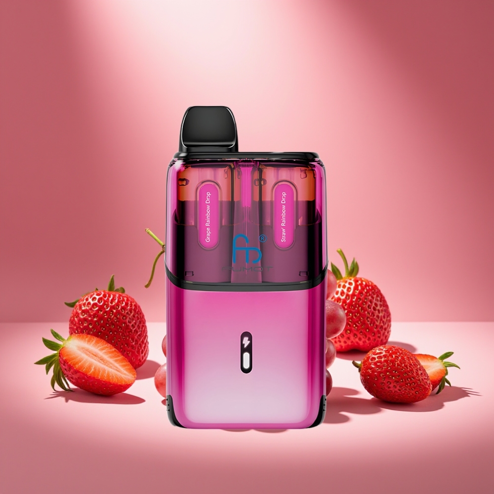 Fumot Ultra T32000 Disposable Vape Trauben Regenbogen Tropfen - Erdbeer Regenbogen Tropfen 24ml 800mAh