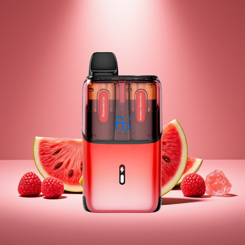 Fumot Ultra T32000 Wassermelone-Eis - Himbeer-Wassermelone mit 32000 Zügen & 24ml