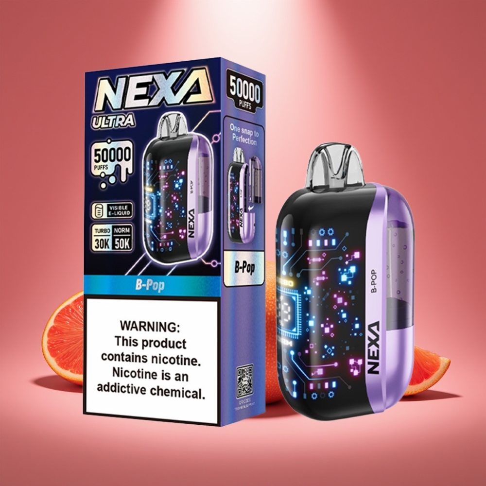 NEXA Ultra 50K Disposable Vape B-Pop Geschmack mit 20ml und 50.000 Zügen