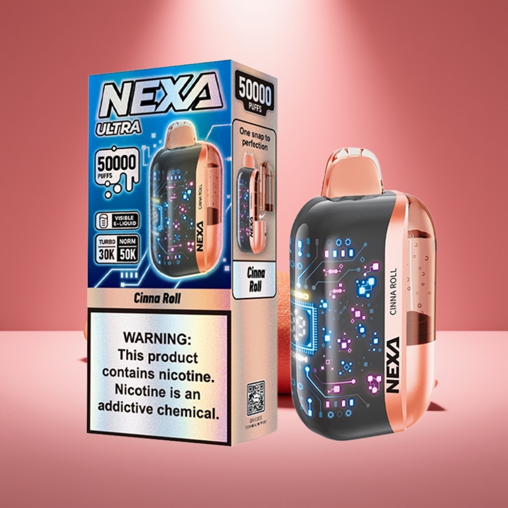 NEXA Ultra 50K Disposable Vape Cinna Roll Zimtschnecke 20ml 5%