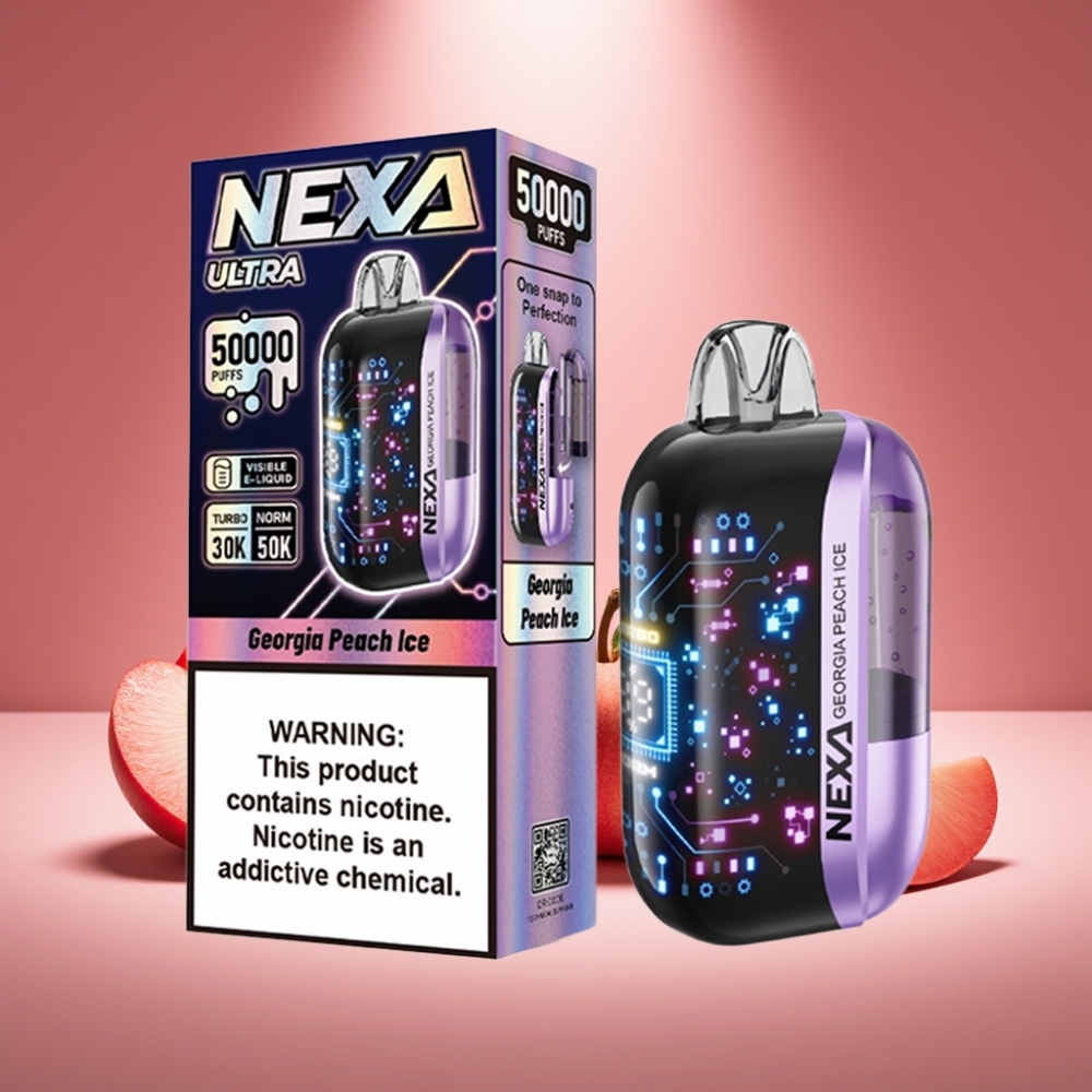 NEXA Ultra 50K Disposable Vape Georgia Pfirsich Eis 20ml 50000 Puffs