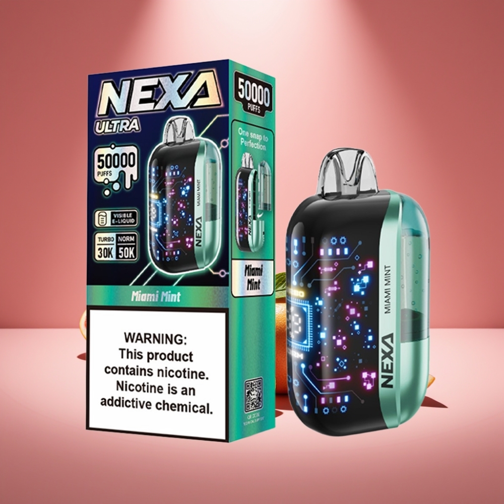 NEXA Ultra 50K Disposable Vape Miami Minze 20ml 50000 Puffs