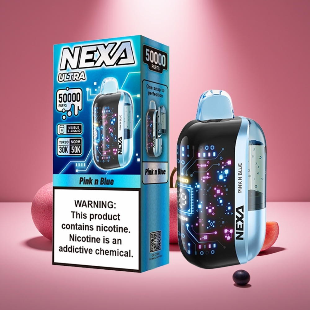 NEXA Ultra 50K Disposable Vape Pink N Blue 20ml 50000 Puffs