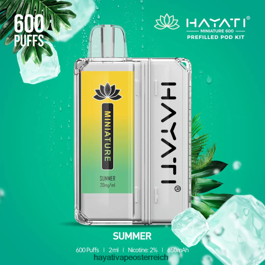 Hayati Amazon Österreich - Hayati Miniature 600 Pod-Kits Sommer PZRL6R48
