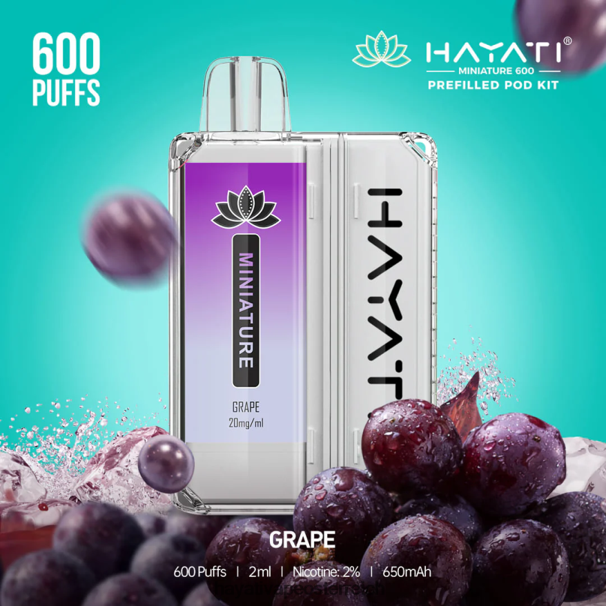 Hayati Store Österreich - Hayati Miniature 600 Pod-Kits Traube PZRL6R36