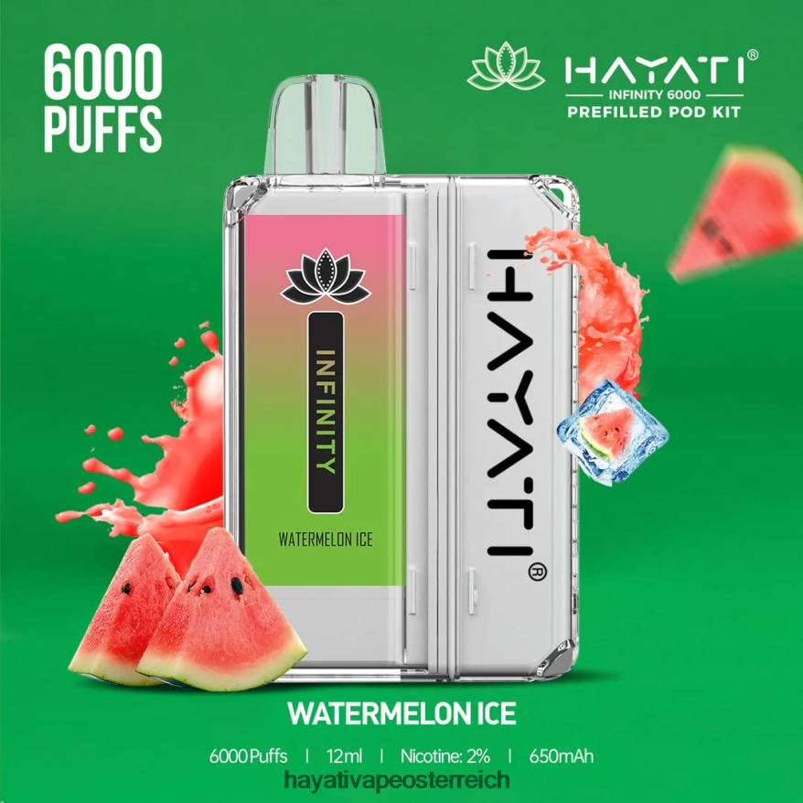 Hayati Flavours - Hayati Infinity 6000 Pod-Kits Wassermeloneneis PZRL6R164