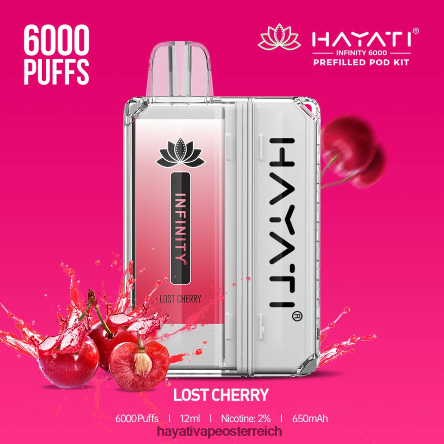 Hayati Flavours - Hayati Infinity 6000 Pod-Kits verlorene Kirsche PZRL6R154