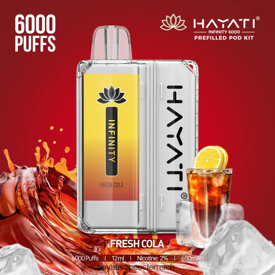 Hayati Price Österreich - Hayati Infinity 6000 Pod-Kits frische Cola PZRL6R149